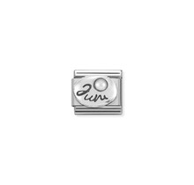 NOMINATION COMPOSABLE CLASSIC SYMBOL  JUNE WHITE PEARL 330505/06