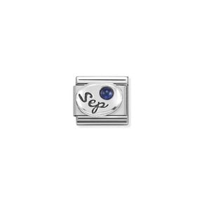 NOMINATION COMPOSABLE CLASSIC SYMBOL  SEPTEMBER SAPPHIRE 330505/09