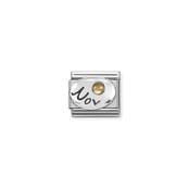 NOMINATION COMPOSABLE CLASSIC SYMBOL  NOVEMBER CITRINE 330505/11