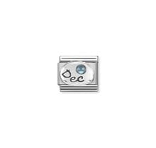 NOMINATION COMPOSABLE CLASSIC SYMBOL  DECEMBER LIGHT BLUE TOPAZ 330505/12