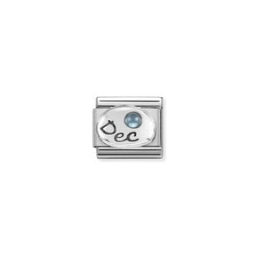 NOMINATION COMPOSABLE CLASSIC SYMBOL  DECEMBER LIGHT BLUE TOPAZ 330505/12