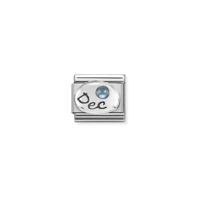 NOMINATION COMPOSABLE CLASSIC SYMBOL  DECEMBER LIGHT BLUE TOPAZ 330505/12