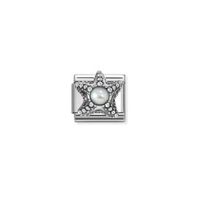 NOMINATION COMPOSABLE CLASSIC SYMBOL  OSTONE WHITE OPAL STARFISH 330511/05