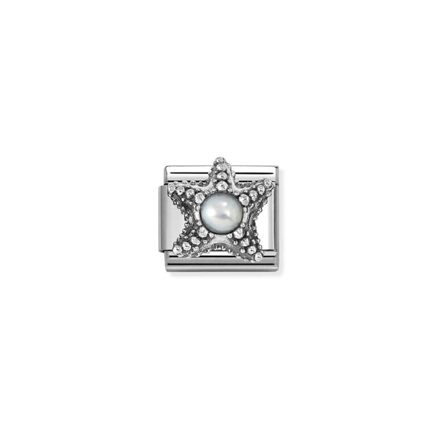 NOMINATION COMPOSABLE CLASSIC SYMBOL  OSTONE WHITE OPAL STARFISH 330511/05
