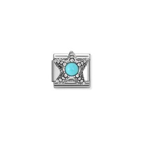 NOMINATION COMPOSABLE CLASSIC SYMBOL  OSTONE TURQUOISE STARFISH 330511/06