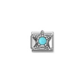 NOMINATION COMPOSABLE CLASSIC SYMBOL  OSTONE TURQUOISE STARFISH 330511/06