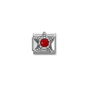 NOMINATION COMPOSABLE CLASSIC SYMBOL  OSTONE RED CORAL STARFISH 330511/08