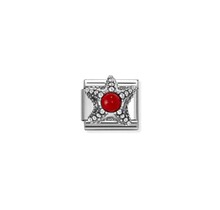 NOMINATION COMPOSABLE CLASSIC SYMBOL  OSTONE RED CORAL STARFISH 330511/08