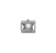 NOMINATION COMPOSABLE CLASSIC SYMBOL  OSTONE WHITE PEARL STARFISH 330511/09