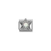 NOMINATION COMPOSABLE CLASSIC SYMBOL  OSTONE WHITE PEARL STARFISH 330511/09
