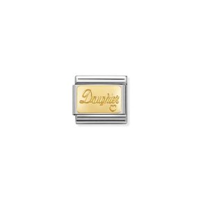 NOMINATION COMPOSABLE CLASSIC ENGRAVED SIGNS CUSTOM DAUGHTER 030121/25