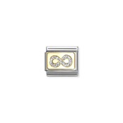 NOMINATION COMPOSABLE CLASSIC GLITTER PLATES INFINITY 030224/06