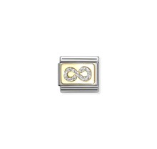 NOMINATION COMPOSABLE CLASSIC GLITTER PLATES INFINITY 030224/06