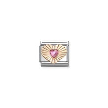 NOMINATION COMPOSABLE CLASSIC DIAMOND HEART PINK 430610/003