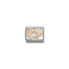 NOMINATION COMPOSABLE CLASSIC DIAMOND HEART WHITE OPAL 430516/07