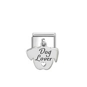 NOMINATION COMPOSABLE CLASSIC ENGRAVED CHARM DOG LOVER FACE 331811/13