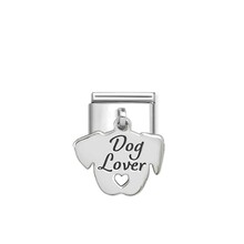NOMINATION COMPOSABLE CLASSIC ENGRAVED CHARM DOG LOVER FACE 331811/13