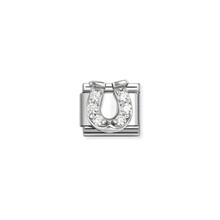 NOMINATION COMPOSABLE CL SYMBOL WHITE HORSESHOE 330304/51