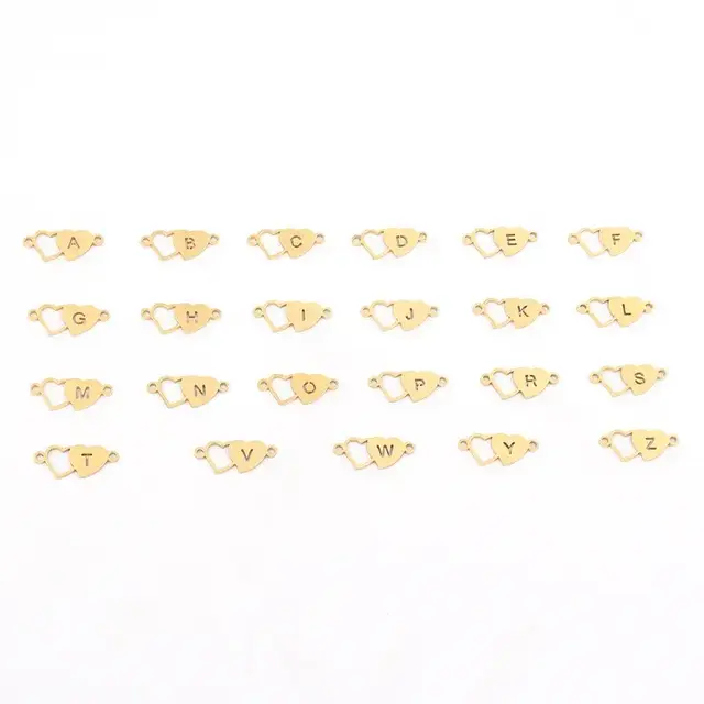 Initiaal Ketting Hartje Goudkleurig | Stainless Steel | Waterproof | Persoonlijk Cadeau