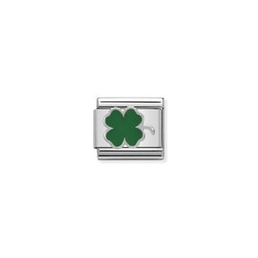 NOMINATION COMPOSABLE CLASSIC SYMBOL GREEN CLOVER 330202/12