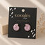 Goodies Stainless Steel Schelp Oorknopjes Lila | Gouden Nautilus Oorbellen | Waterproof Studs