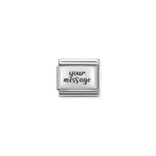 NOMINATION COMPOSABLE CLASSIC PLATE (LO) CUSTOM PLAIN 330104/01