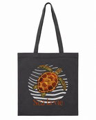 Goodies Label Cotton Bag Grijs Sea La Vie Schildpad