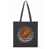 Goodies Label Cotton Bag Grijs Sea La Vie Schildpad