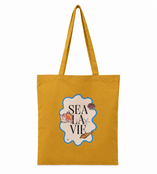Goodies Label Cotton Bag Mosterd Geel Sea La Vie