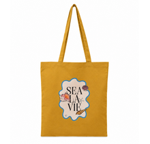 Goodies Label Cotton Bag Mosterd Geel Sea La Vie
