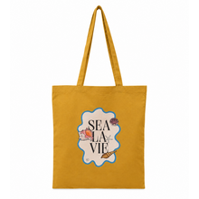 Goodies Label Cotton Bag Mosterd Geel Sea La Vie