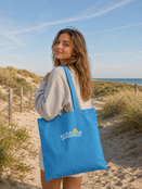 Goodies Label Cotton Bag ligt blauw Sunshine klein