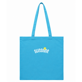 Goodies Label Cotton Bag ligt blauw Sunshine klein