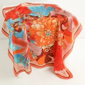 Goodies Label Sjaaltje Bloom Bow Coral 70 x 70 cm