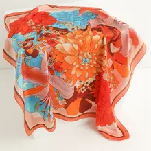 Goodies Label Sjaaltje Bloom Bow Coral 70 x 70 cm