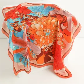 Goodies Label Sjaaltje Bloom Bow Coral 70 x 70 cm