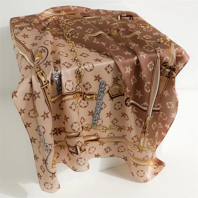 Goodies Label Sjaaltje Chain Chic Taupe 70 x 70 cm