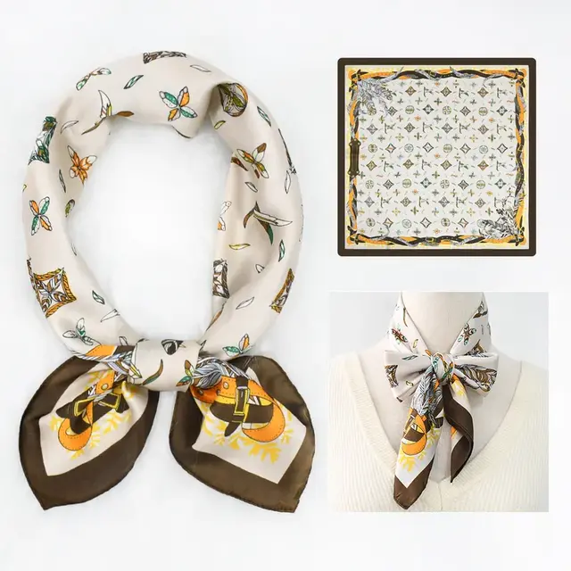 Goodies Label Sjaaltje Botanical Charm Ivory 70 x 70 cm