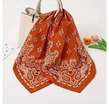 Goodies Label Sjaaltje Bandana Paisley Rust 70 x 70 cm
