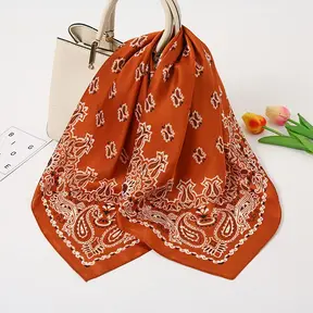 Goodies Label Sjaaltje Bandana Paisley Rust 70 x 70 cm