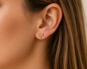 Stainless Steel Oorstuds Libelle – Goud