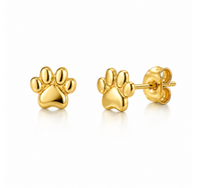 Stainless Steel Oorstuds Pootje – Goud
