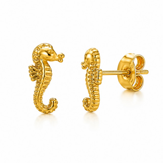 Stainless Steel Studs Zeepaardje