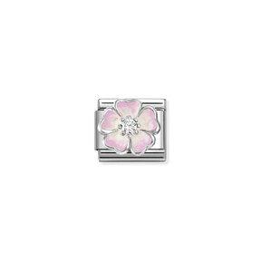 NOMINATION COMPOSABLE CLASSIC SIMBOL FLOWER PINK/WHITE 330321/17