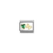 NOMINATION COMPOSABLE CLASSIC SYMBOLS GREEN BUTTERFLY 030613/15