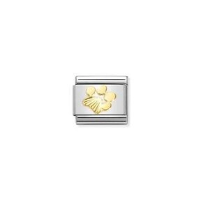 Nomination Link - 030149-44- Classic SYMBOLS - Diamond-Coated Dog Footprint