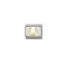 Nomination Link - 030149-53- Classic SYMBOLS - Diamond-Coated Horseshoe