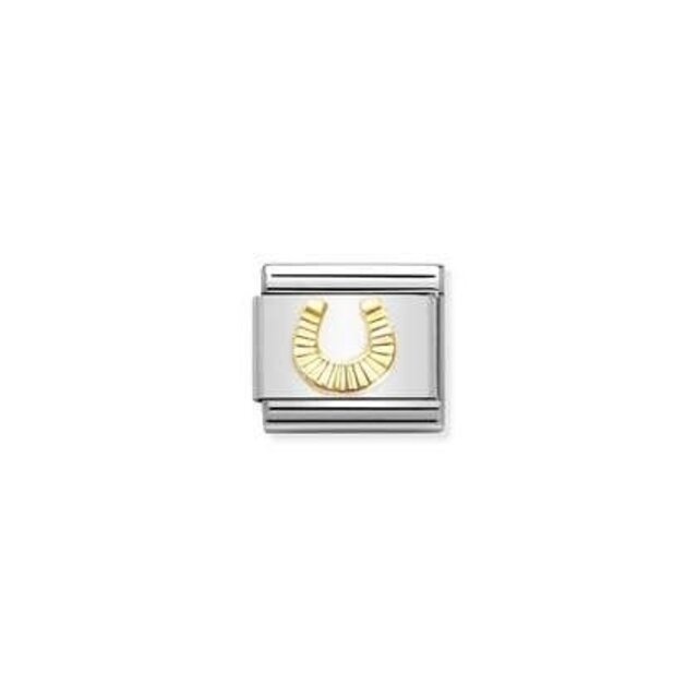 Nomination Link - 030149-53- Classic SYMBOLS - Diamond-Coated Horseshoe