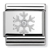 Nomination Link - 330313/02 - Classic CHRISTMAS - White Snowflake