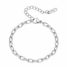 Goodies Label Stainless Steel Schakelarmband Zilverkleurig 15 + 5 cm